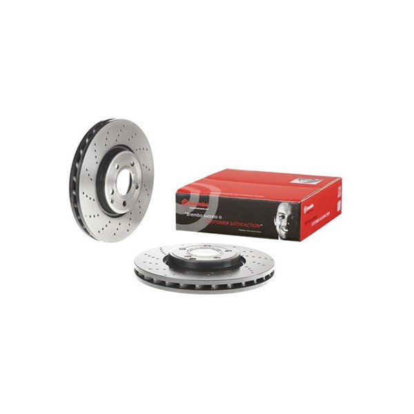 Bromsskiva Hålad/ventilerad, Framaxel Brembo 09.B742.51 BREMBO Bromsskiva Hålad/ventilerad, Framaxel Brembo 09.B742.51 BREMBO