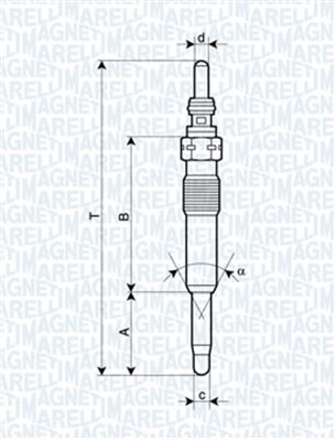 Glödstift 11V Magneti marelli 062900071304 MAGNETI MARELLI Glödstift 11V Magneti marelli 062900071304 MAGNETI MARELLI