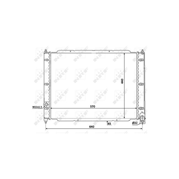 Kylare, motorkylning Nrf 53944 NRF Kylare, motorkylning Nrf 53944 NRF