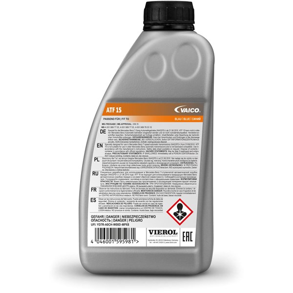 Automatväxellådsolja (atf) Genuine VAG ATF DSG, 1L Automatväxellådsolja (atf) Genuine VAG ATF DSG, 1L