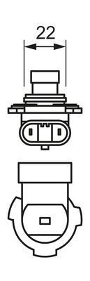 Halogenlampa BOSCH Pure Light WS Hir2 PX22d BOSCH Halogenlampa BOSCH Pure Light WS Hir2 PX22d BOSCH