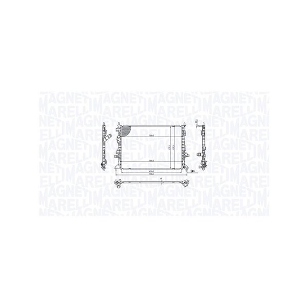 Kylare, motorkylning Magneti marelli 350213215700 MAGNETI MARELLI Kylare, motorkylning Magneti marelli 350213215700 MAGNETI MARELLI