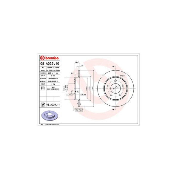 Bromsskiva Solid, Bakaxel Magneti marelli 360406060100 MAGNETI MARELLI Bromsskiva Solid, Bakaxel Magneti marelli 360406060100 MAGNETI MARELLI