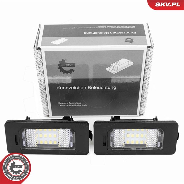 Belysning, registreringsskylt, Höger, Vänster Esen skv 72SKV531 ESEN SKV Belysning, registreringsskylt, Höger, Vänster Esen skv 72SKV531 ESEN SKV