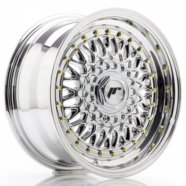 Japan Racing JR9 Silver Machined LIP With Rivet Gold Japan Racing